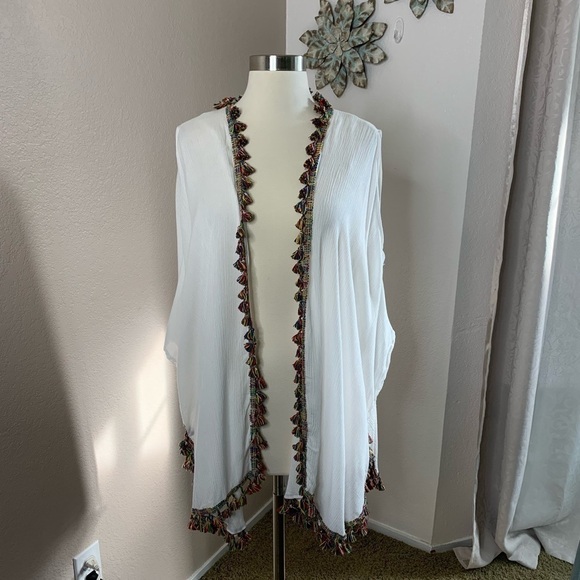 Steve Madden Rainbow Tassel Kimono - Picture 7 of 8